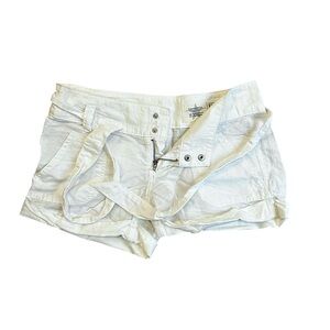 Converse Women's Low Rise White Shorts Y2K Size 2